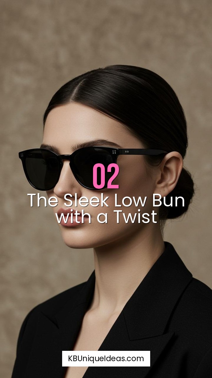The Sleek Low Bun with a Twist