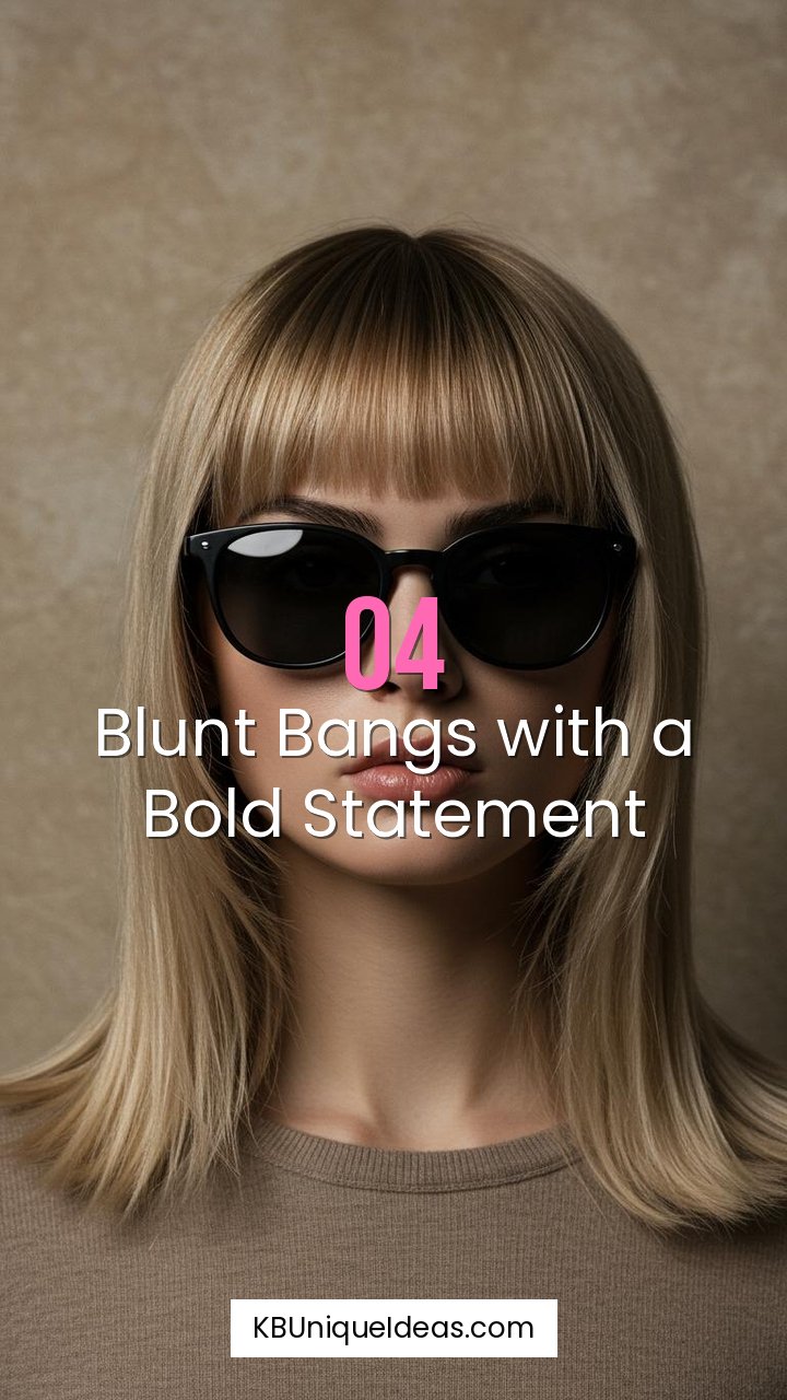 Blunt Bangs with a Bold Statement