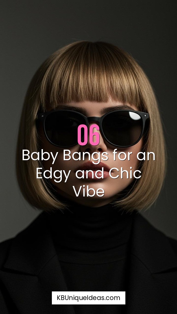 Baby Bangs for an Edgy and Chic Vibe