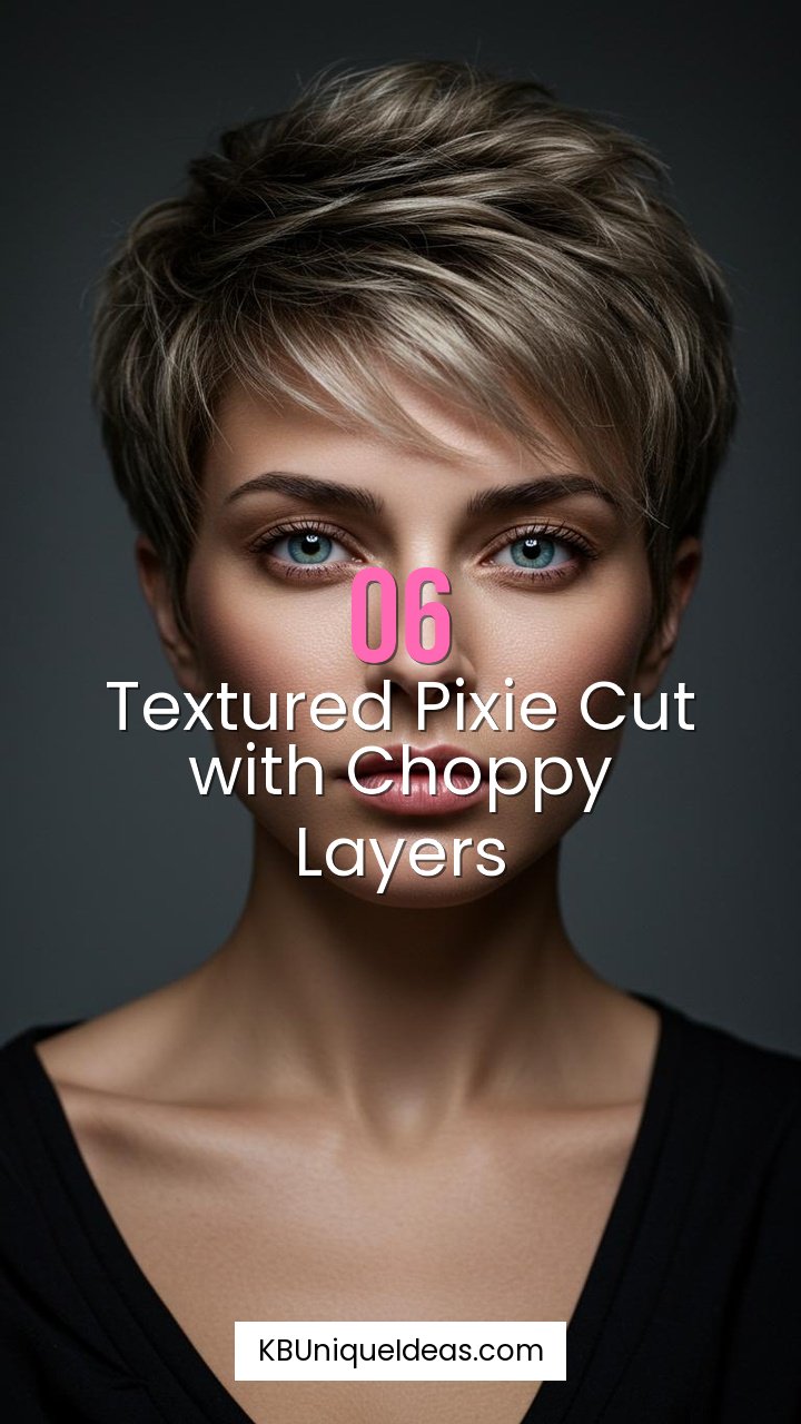 Textured Pixie Cut with Choppy Layers