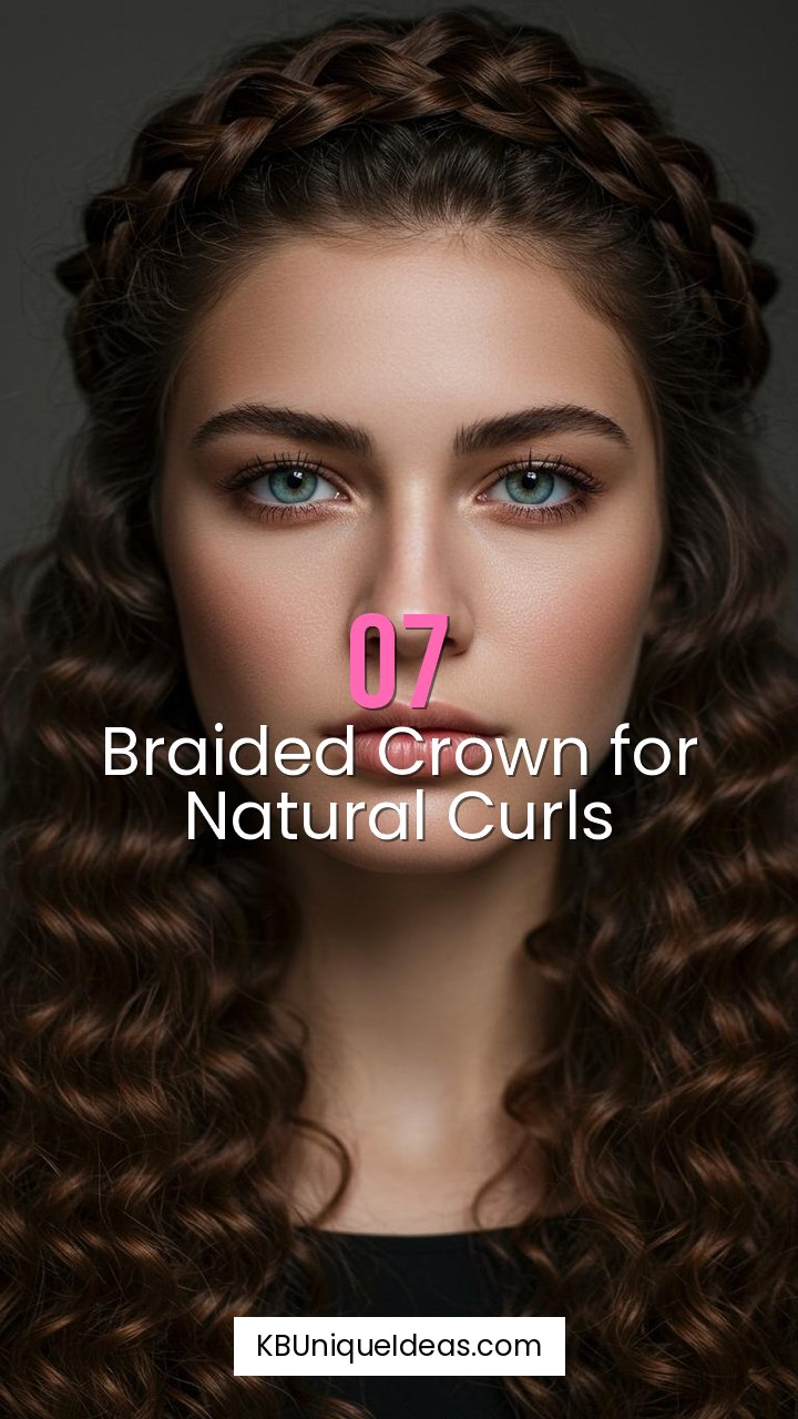 Braided Crown for Natural Curls