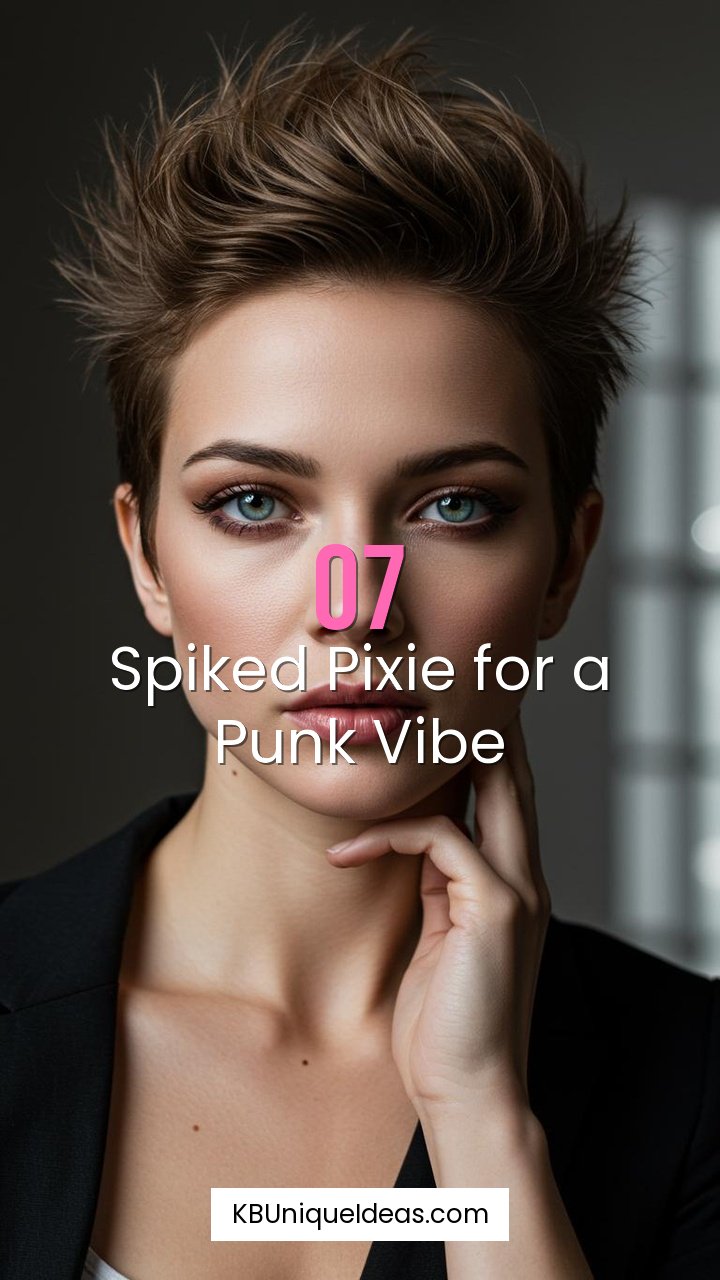 Spiked Pixie for a Punk Vibe