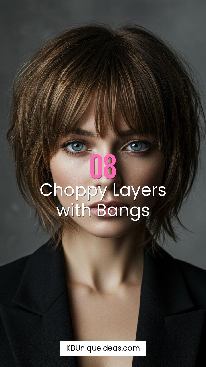 Choppy Layers with Bangs