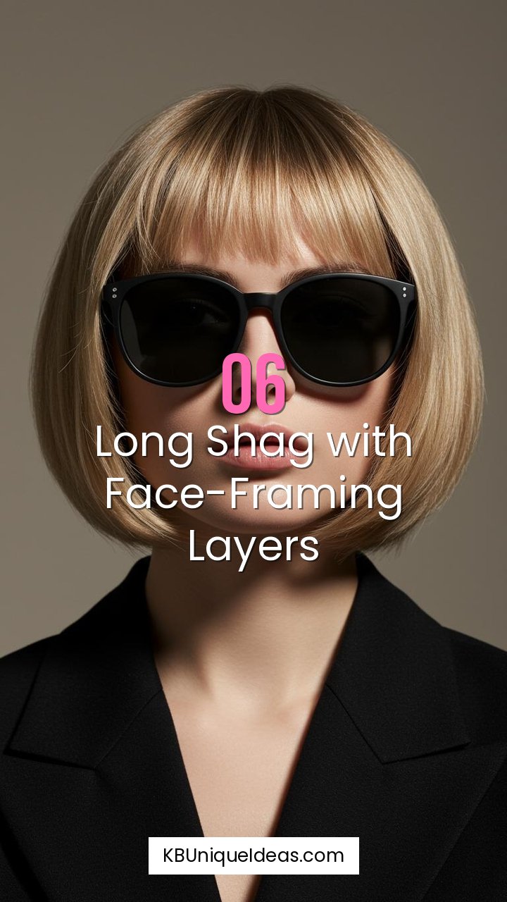Layered Cuts Round Face with Center Part