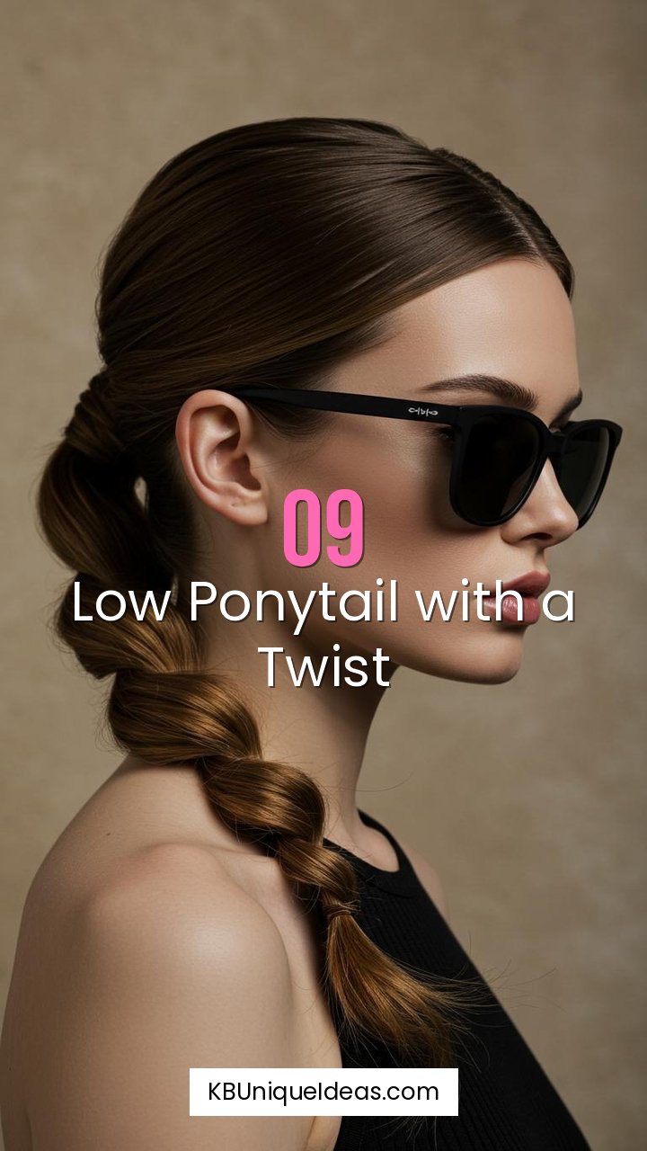 Low Ponytail with a Twist