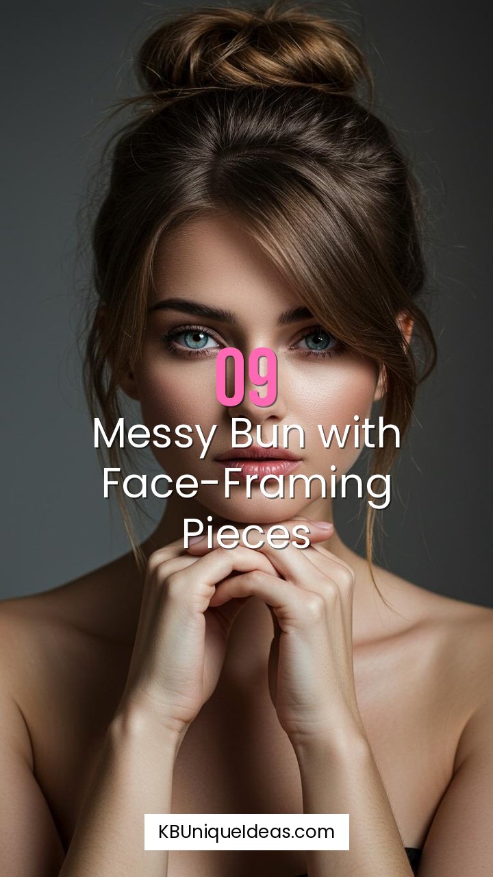 Messy Bun with Face-Framing Pieces