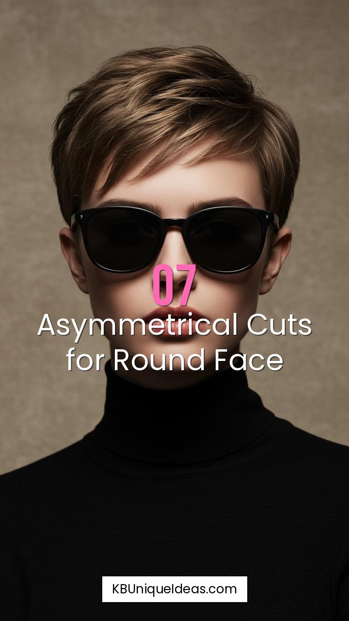 Pixie Cut Round Face with Height
