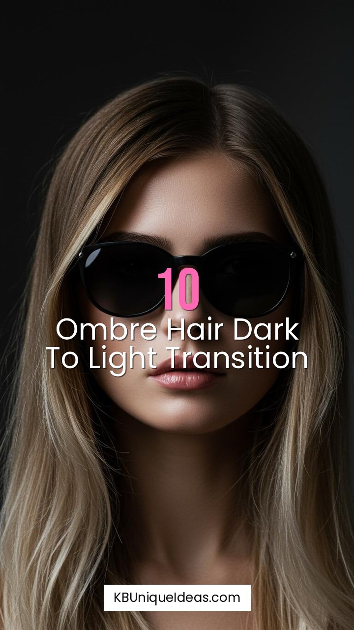 Ombre Hair Dark to Light Transition