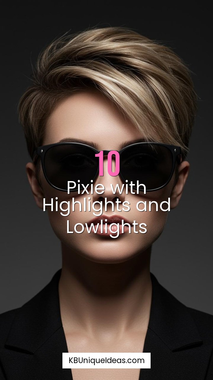 Pixie with Highlights and Lowlights