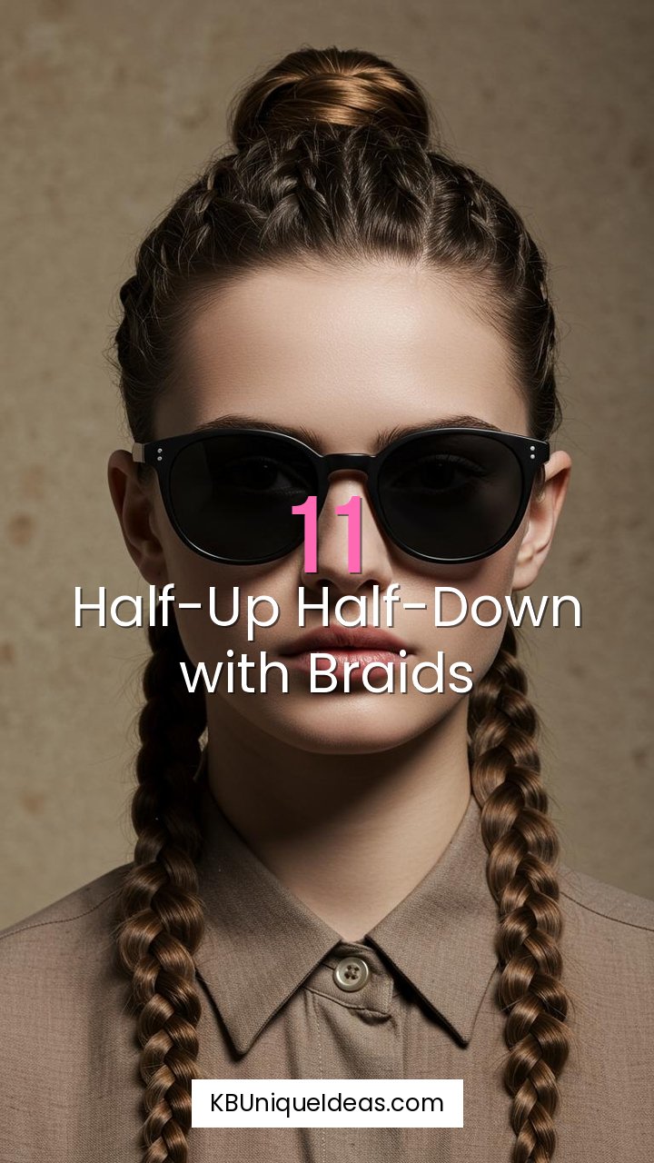 Half-Up Half-Down with Braids
