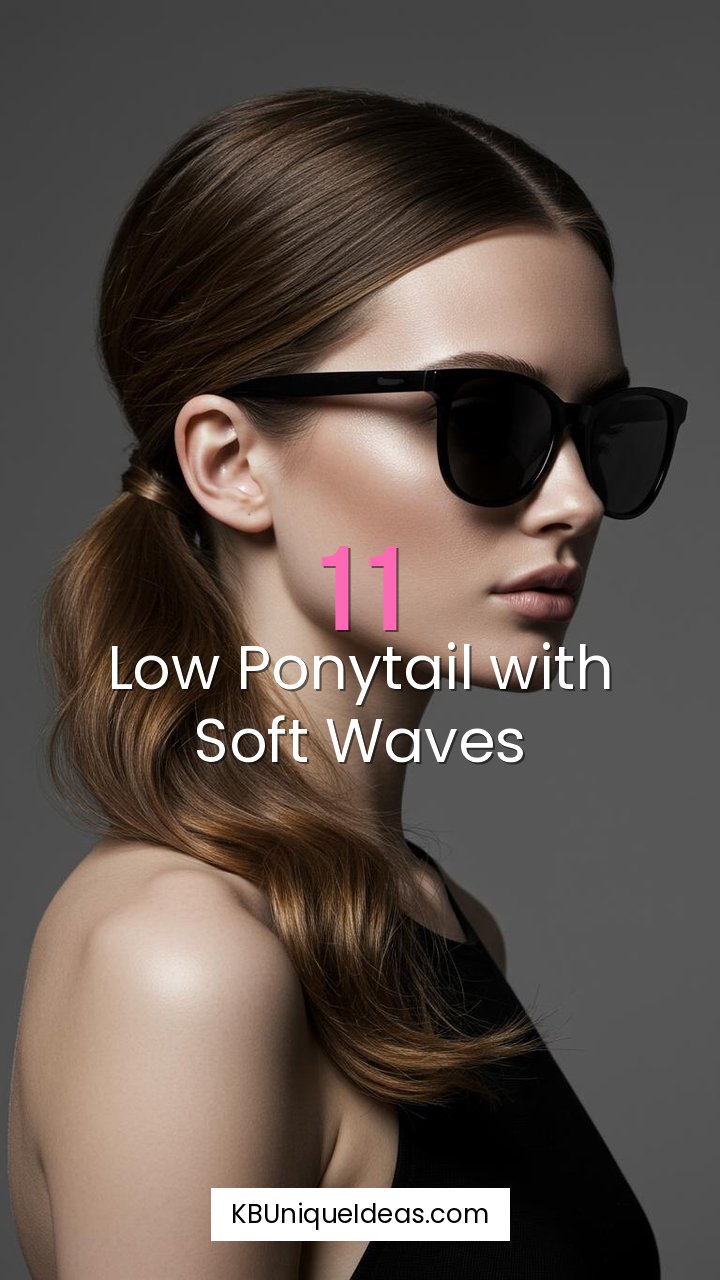 Low Ponytail with Soft Waves