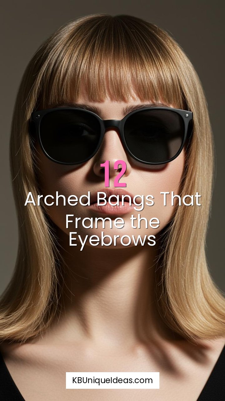 Arched Bangs That Frame the Eyebrows