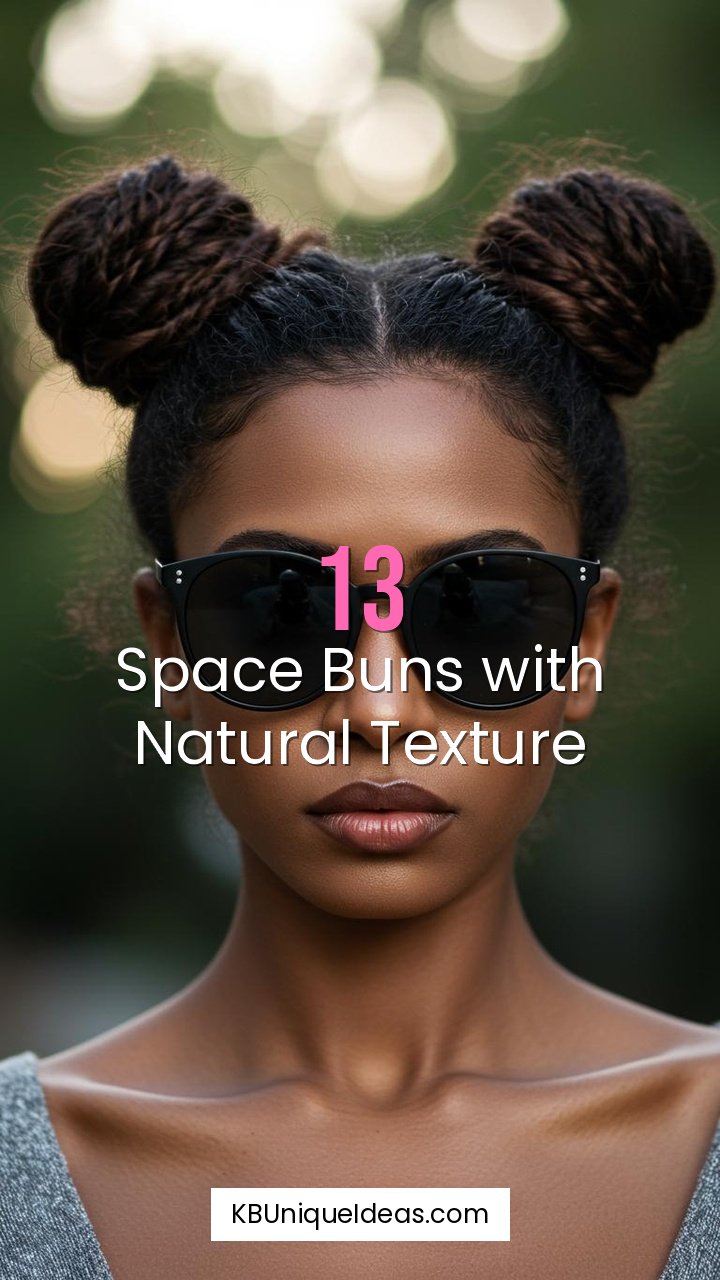 Space Buns with Natural Texture