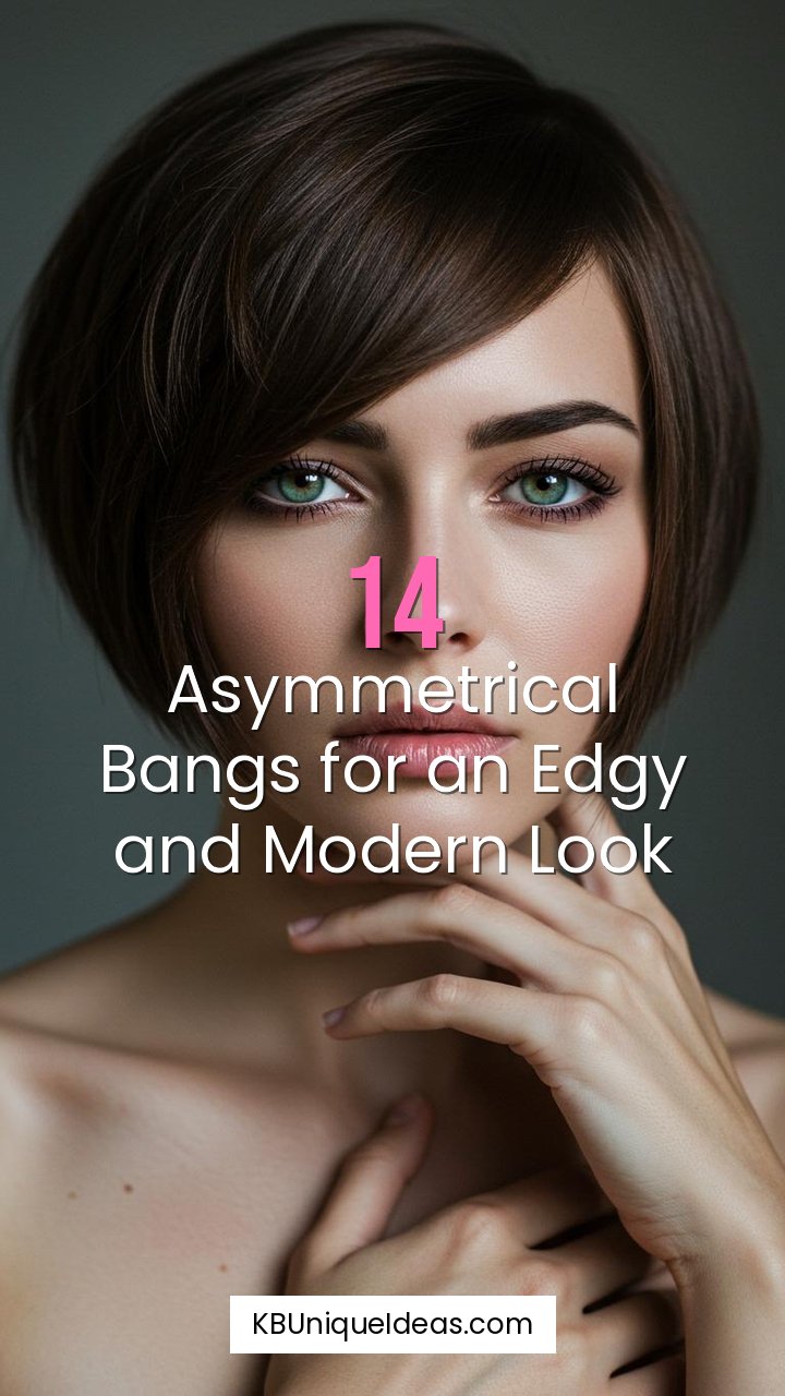Asymmetrical Bangs for an Edgy and Modern Look