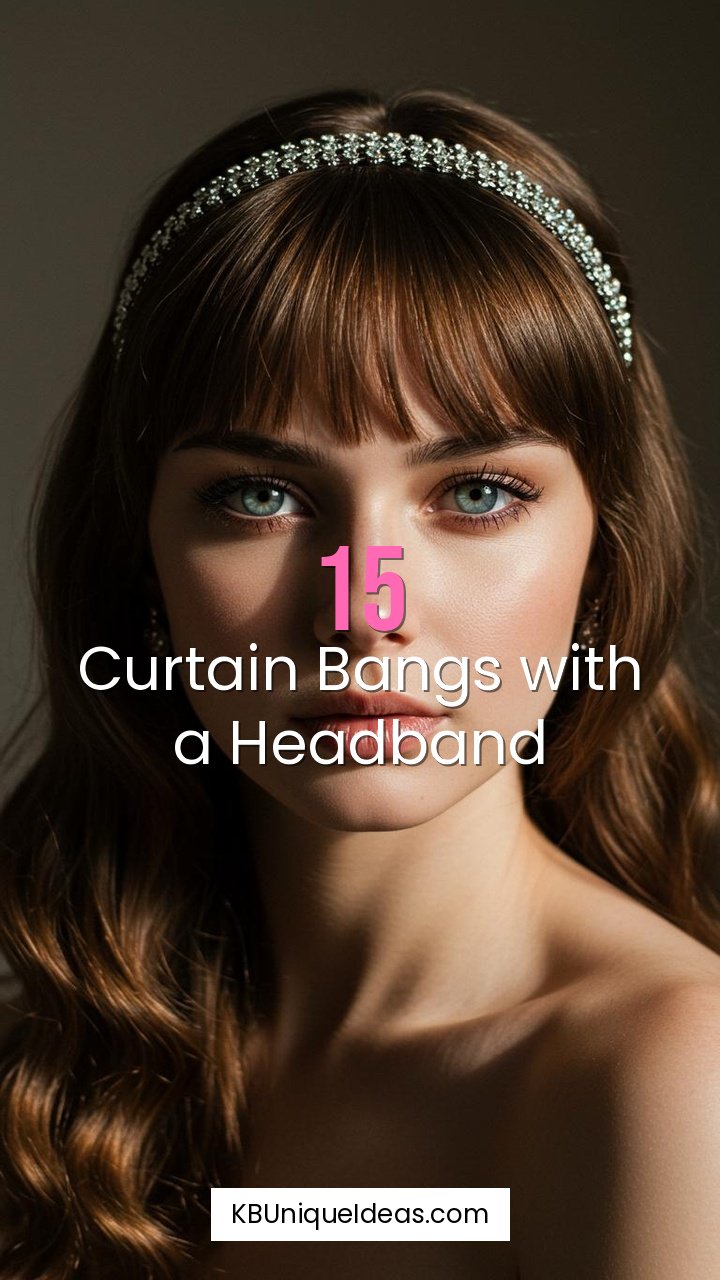 Curtain Bangs with a Headband
