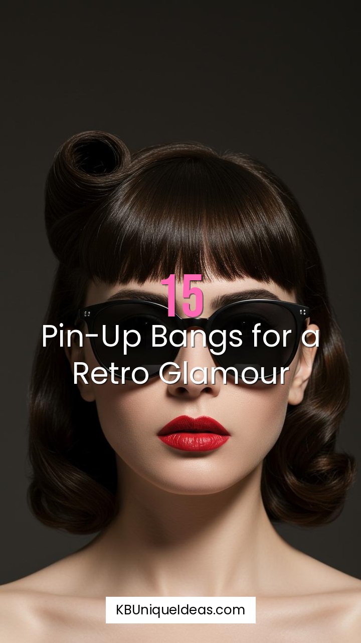 Pin-Up Bangs for a Retro Glamour