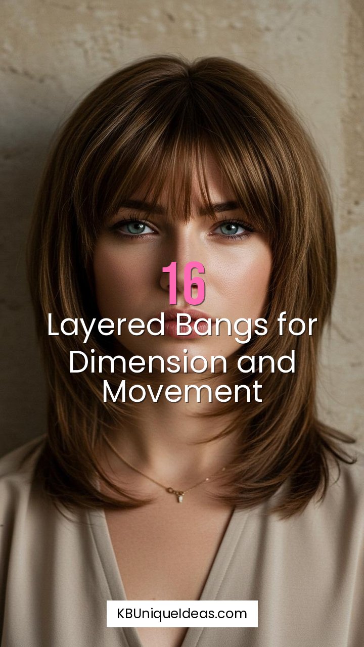 Layered Bangs for Dimension and Movement