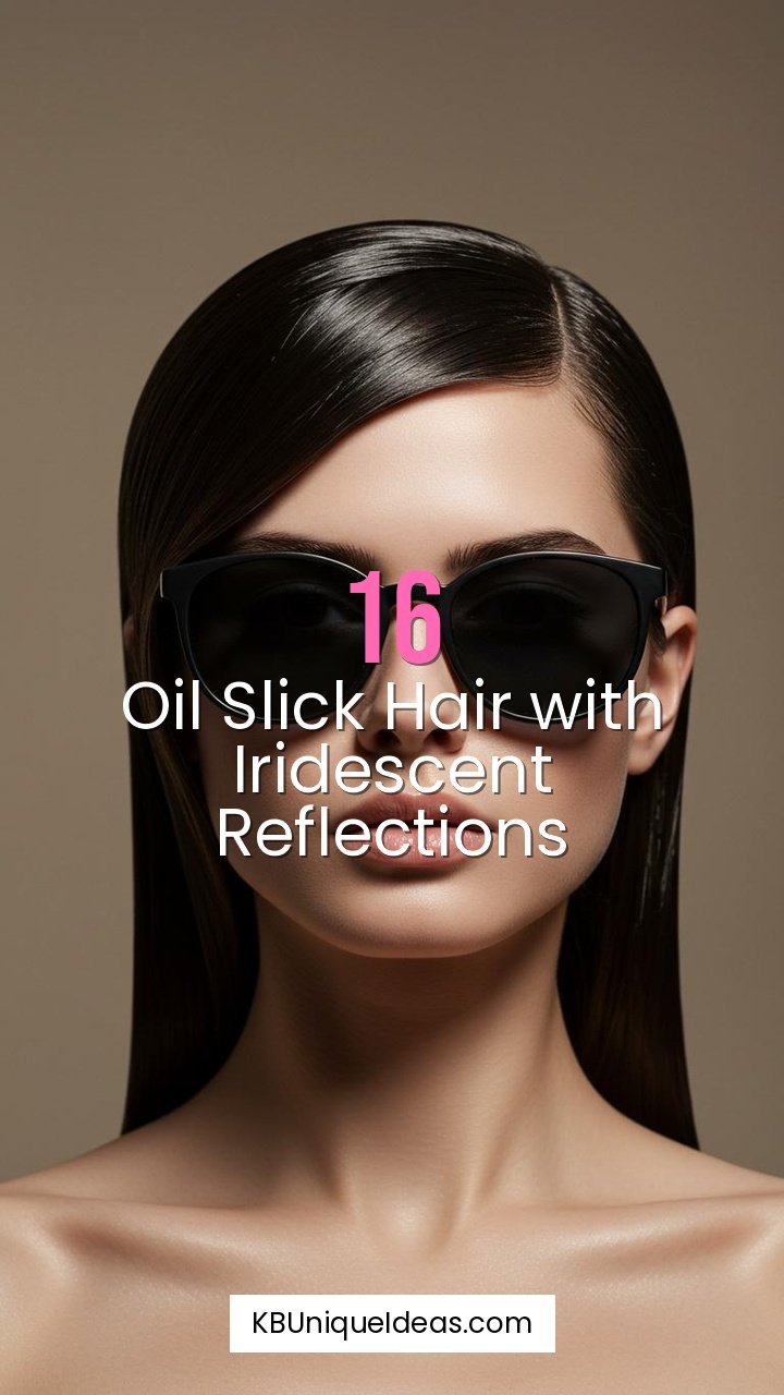 Oil Slick Hair with Iridescent Reflections