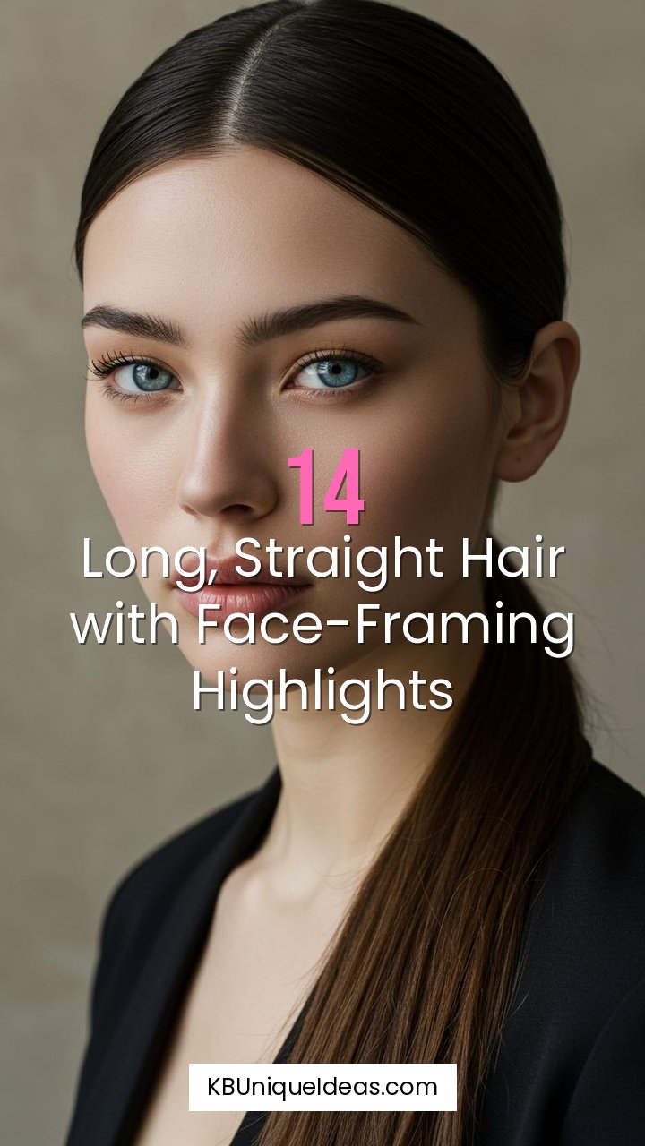 Sleek and Straight with a Low Ponytail