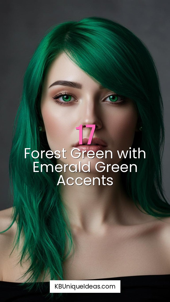 Forest Green with Emerald Green Accents