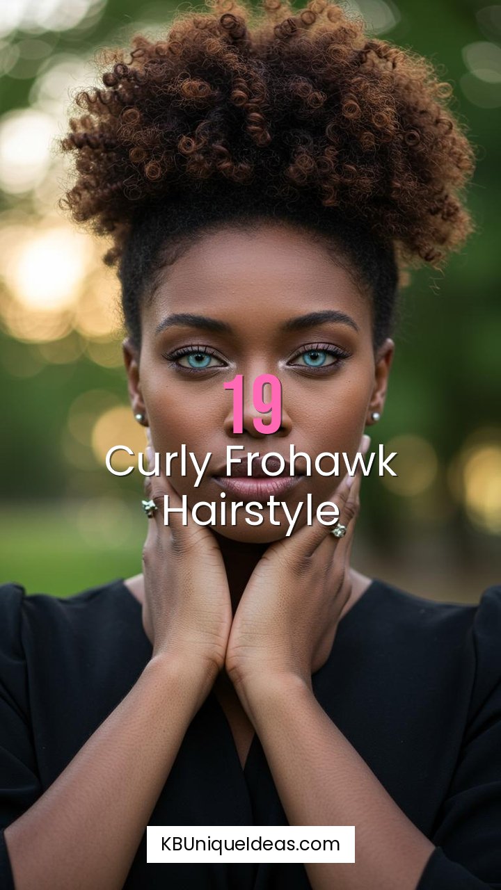 Curly Frohawk Hairstyle