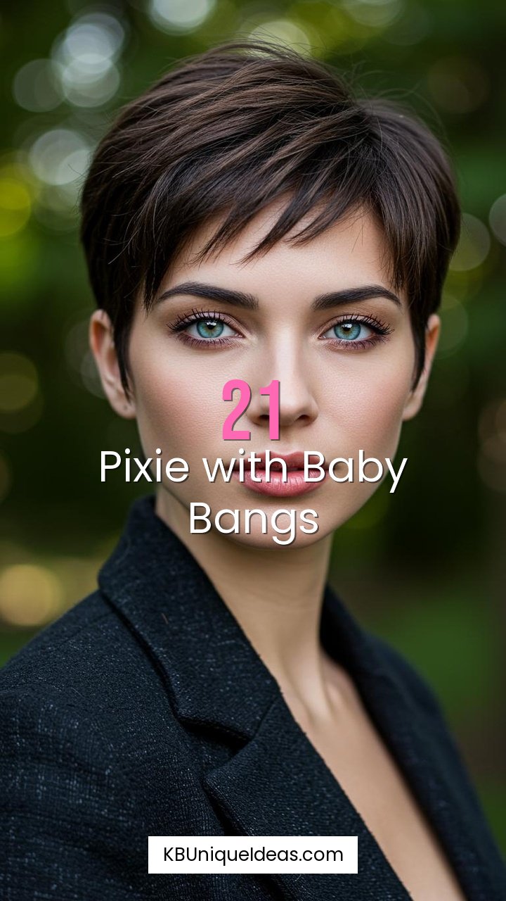 Pixie with Baby Bangs