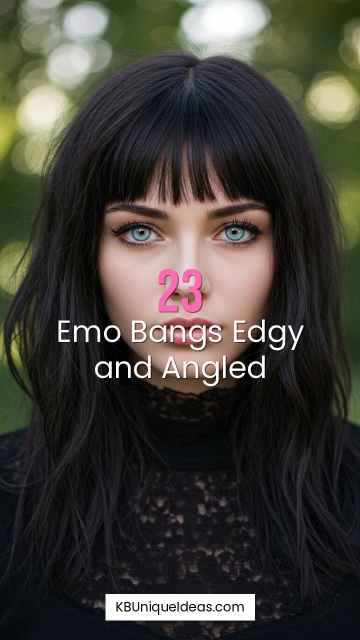 Emo Bangs Edgy and Angled