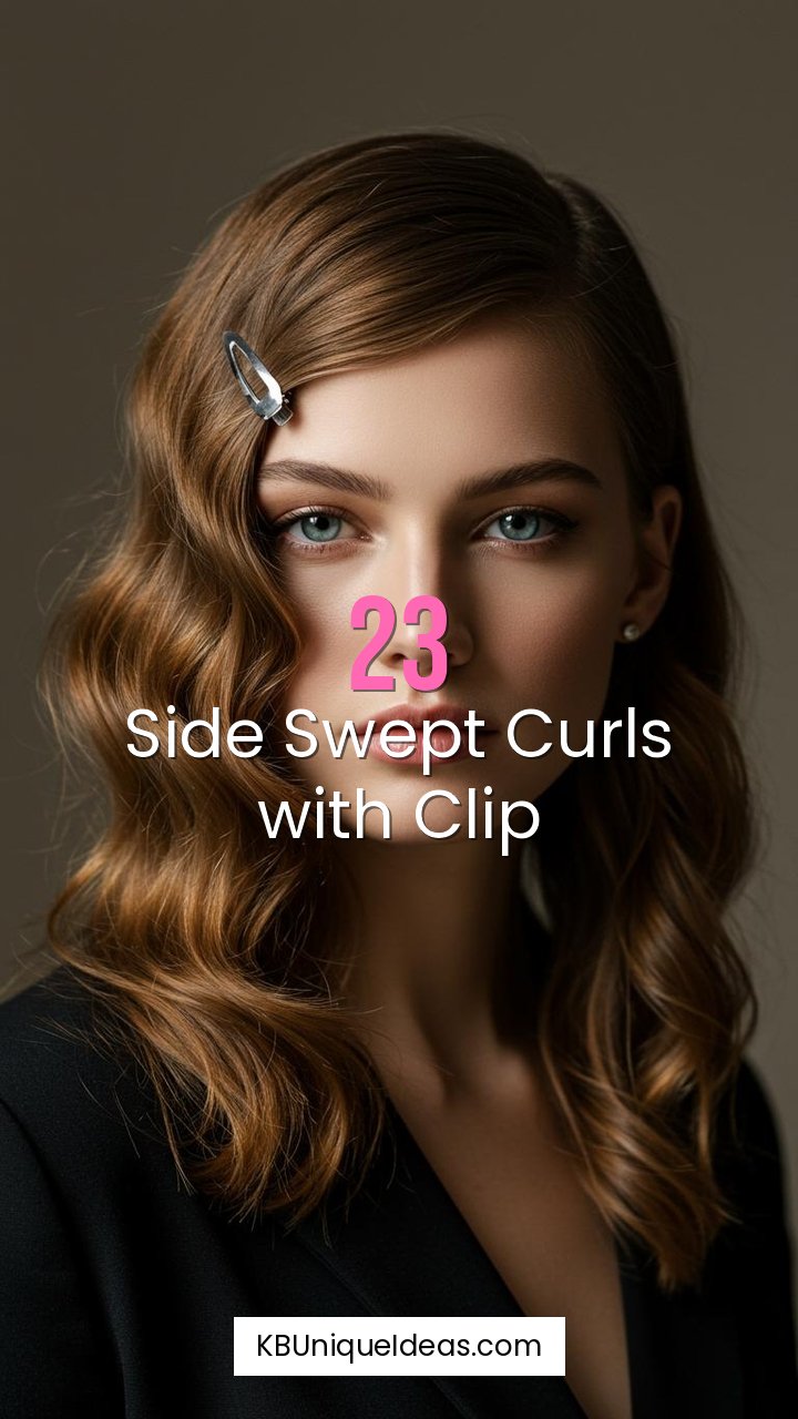 Side Swept Curls with Clip