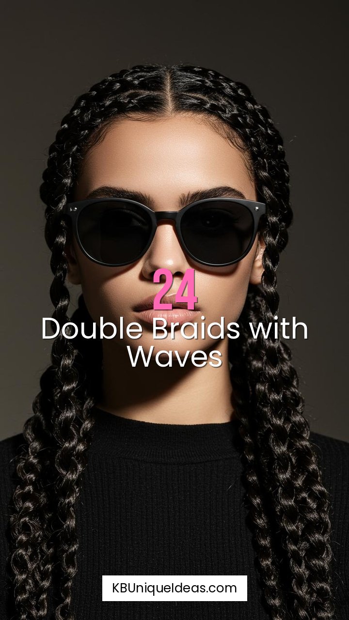 Double Braids with Waves