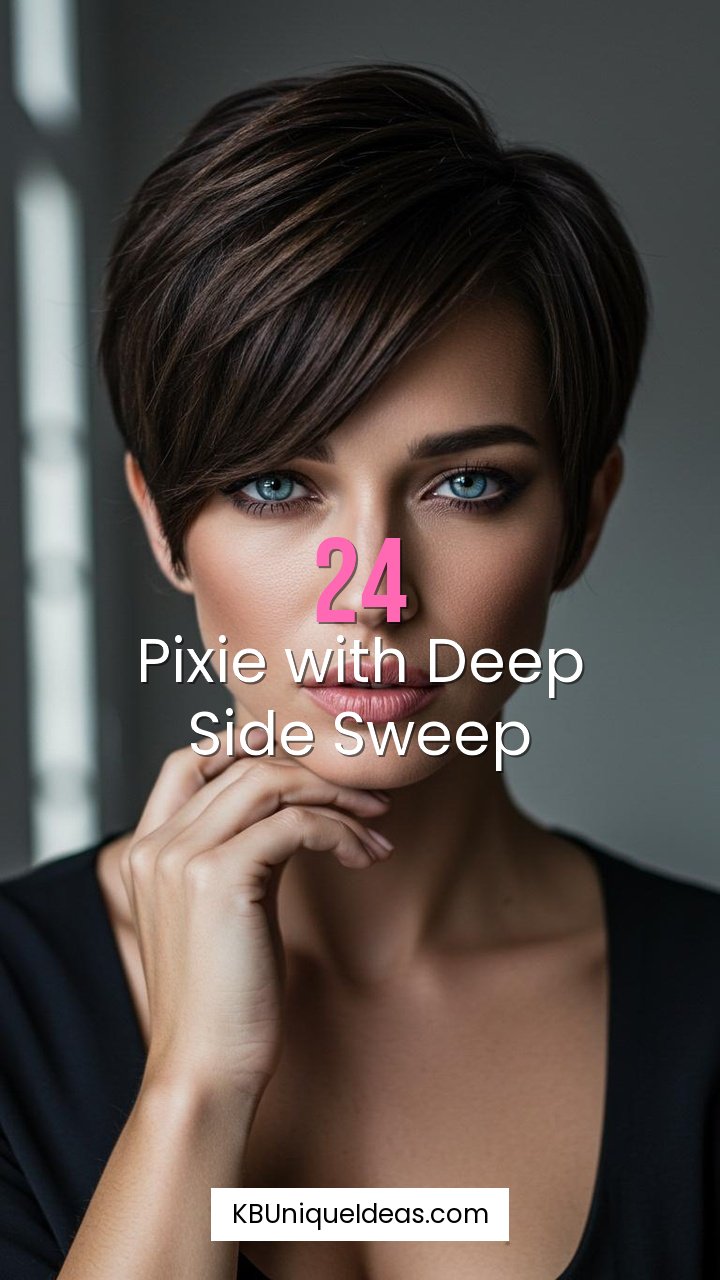 Pixie with Deep Side Sweep