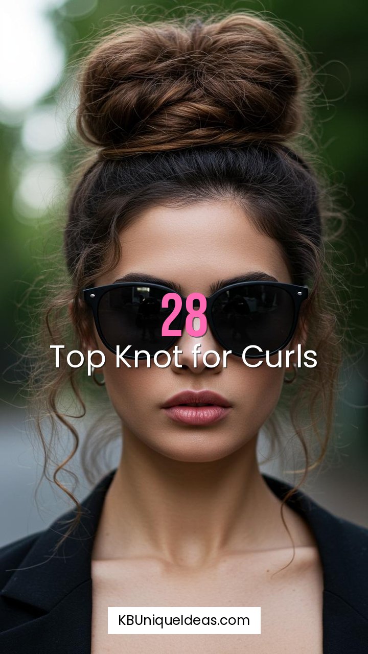 Top Knot for Curls