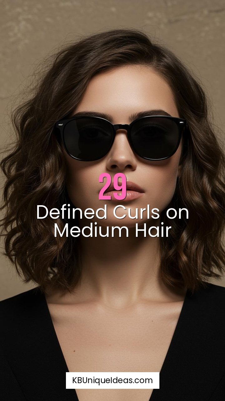 Defined Curls on Medium Hair