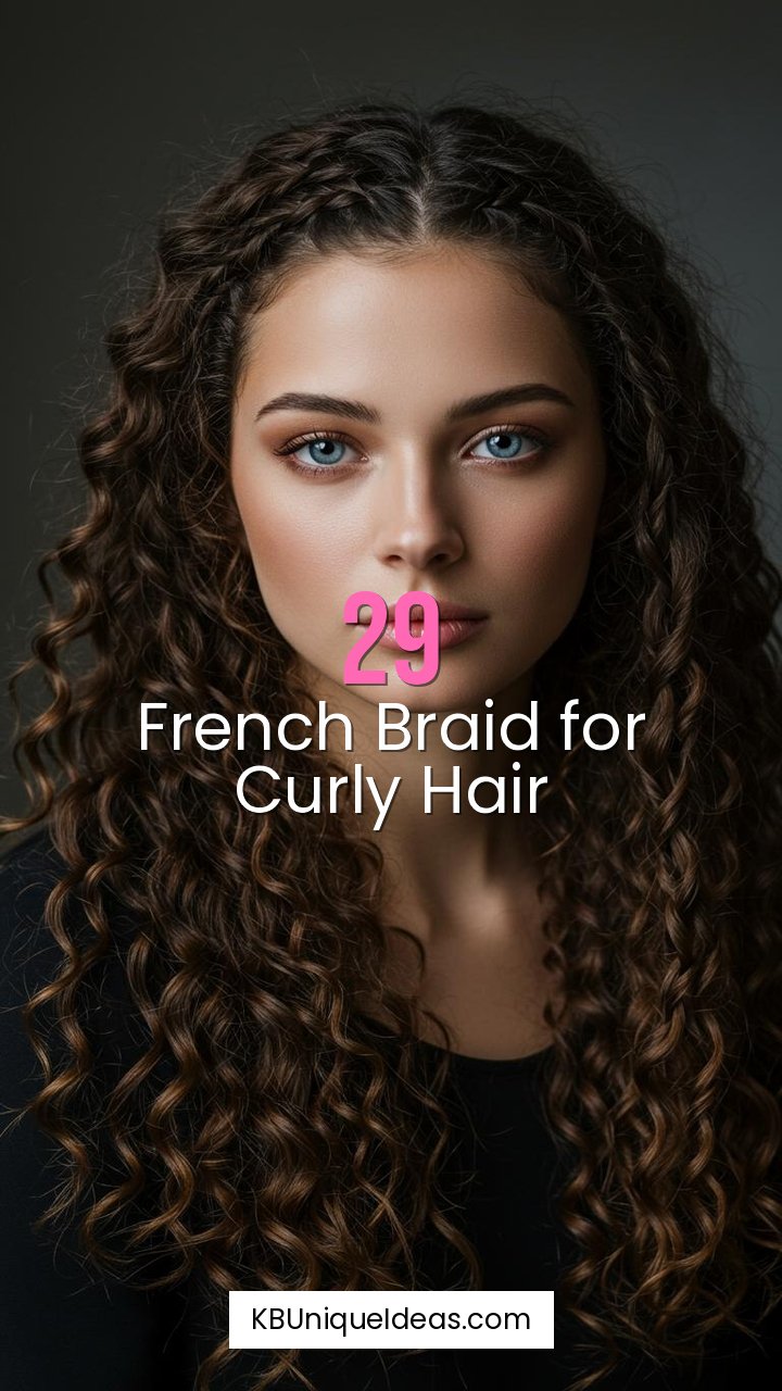 French Braid for Curly Hair