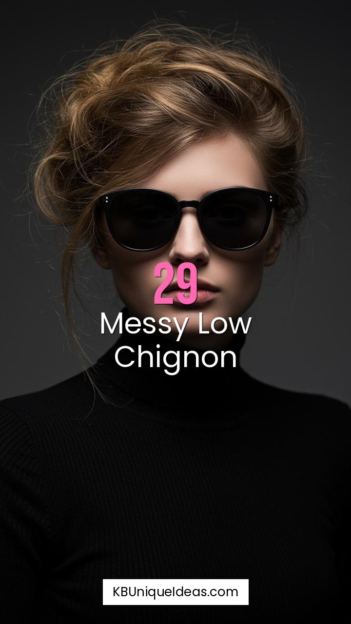 Messy Low Chignon