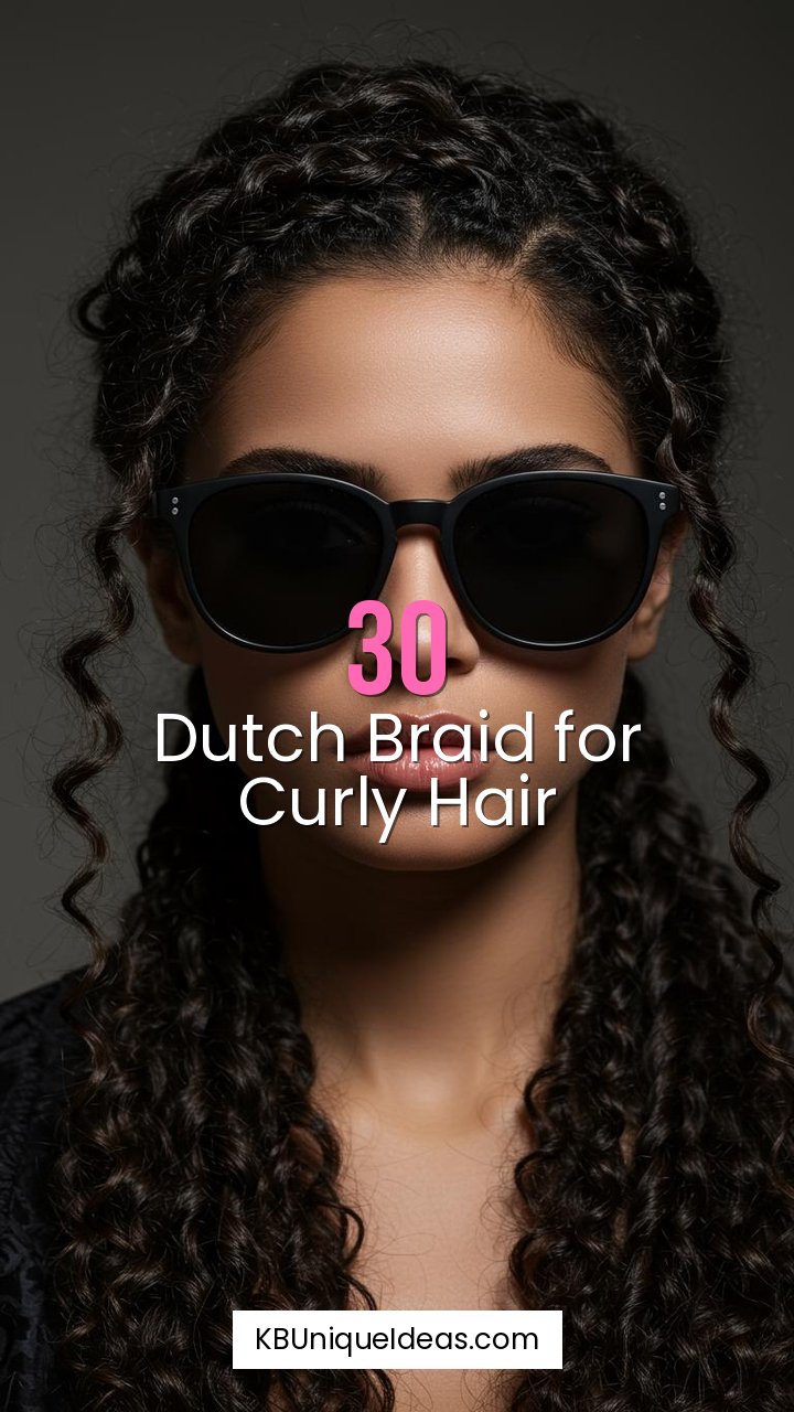 Dutch Braid for Curly Hair