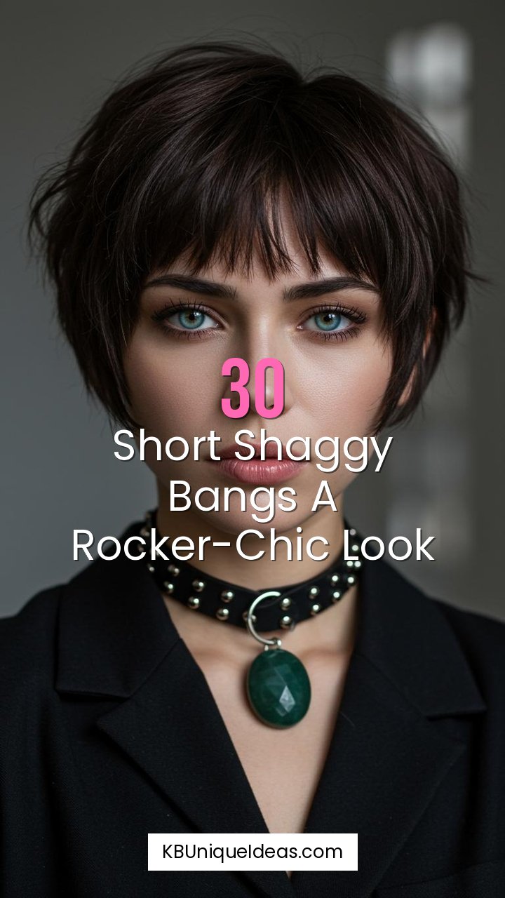 Short Shaggy Bangs A Rocker-Chic Look