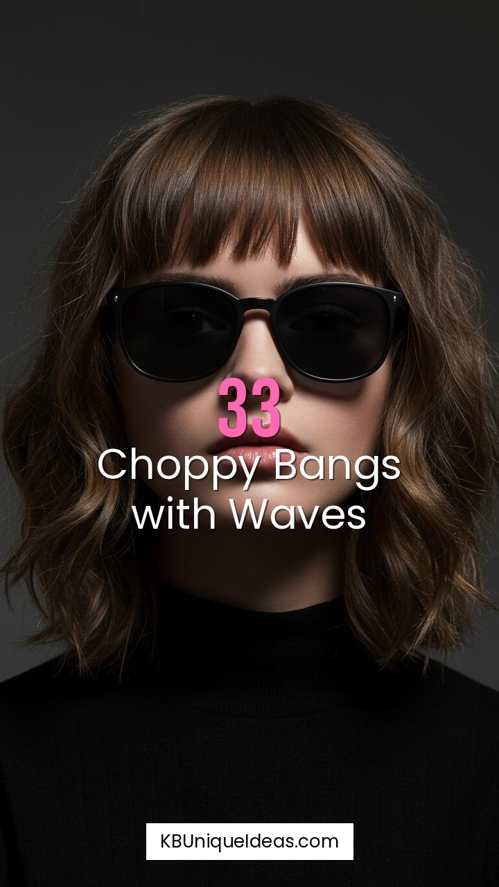 Choppy Bangs with Waves