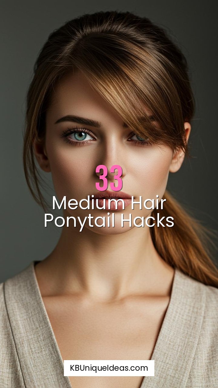 Medium Hair Ponytail Hacks