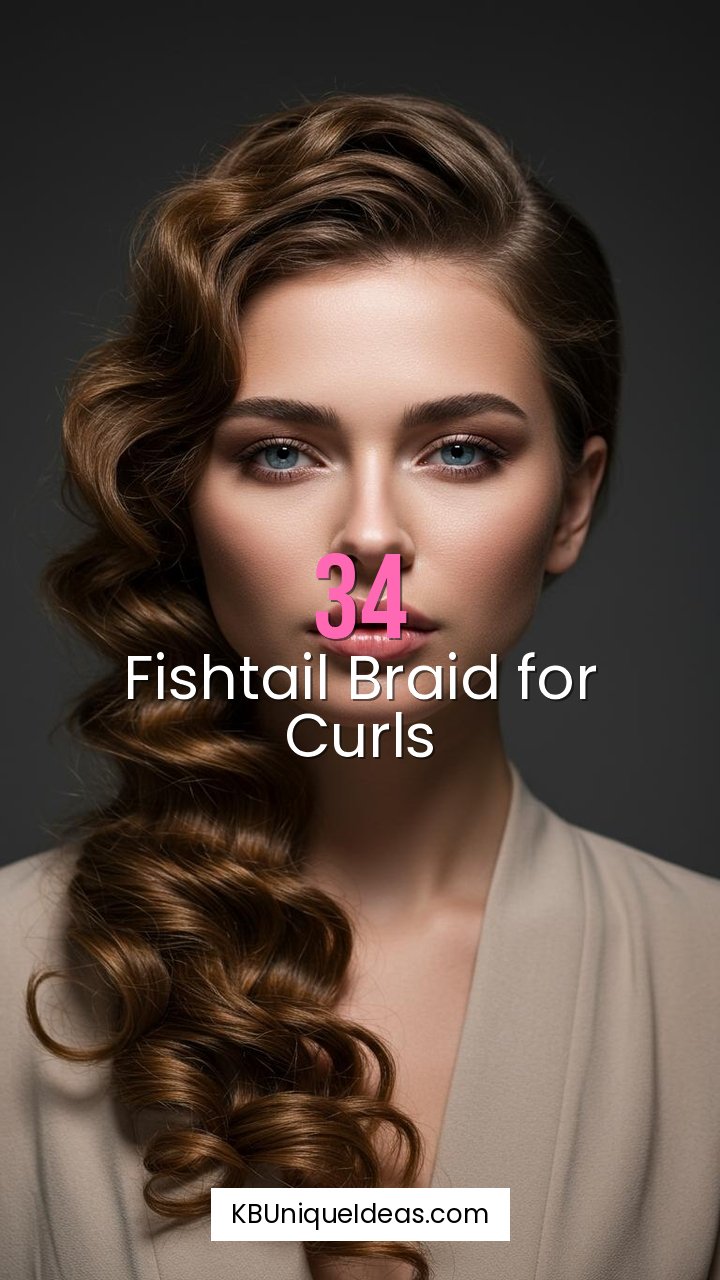 Fishtail Braid for Curls