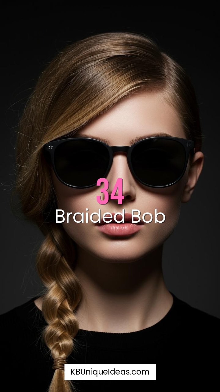 Braided Side Swept Bangs
