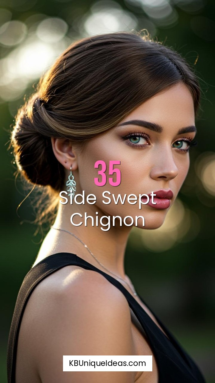 Side Swept Chignon