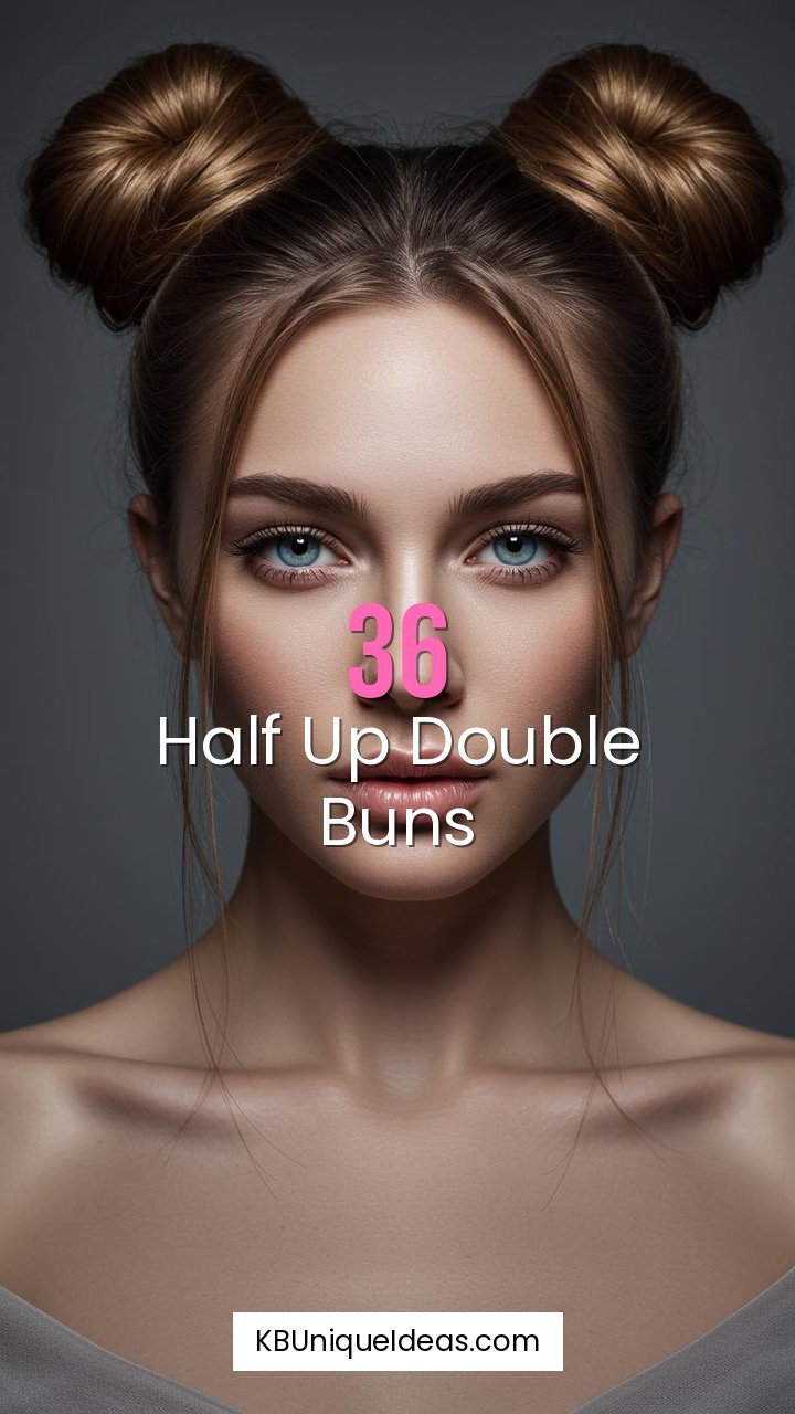 Half Up Double Buns