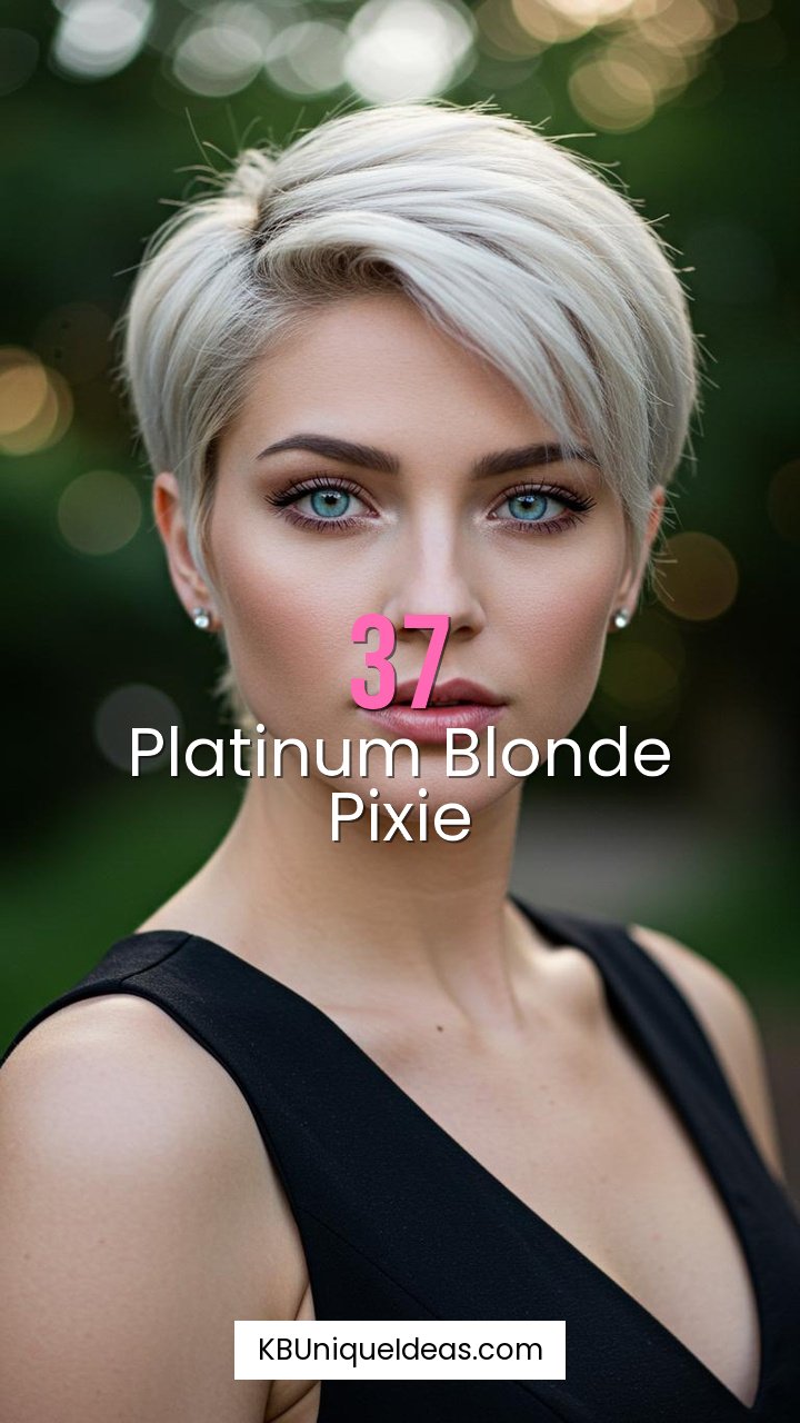 Platinum Blonde Pixie