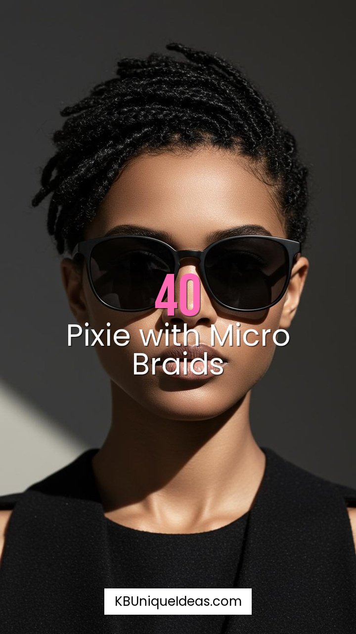 Pixie with Micro Braids