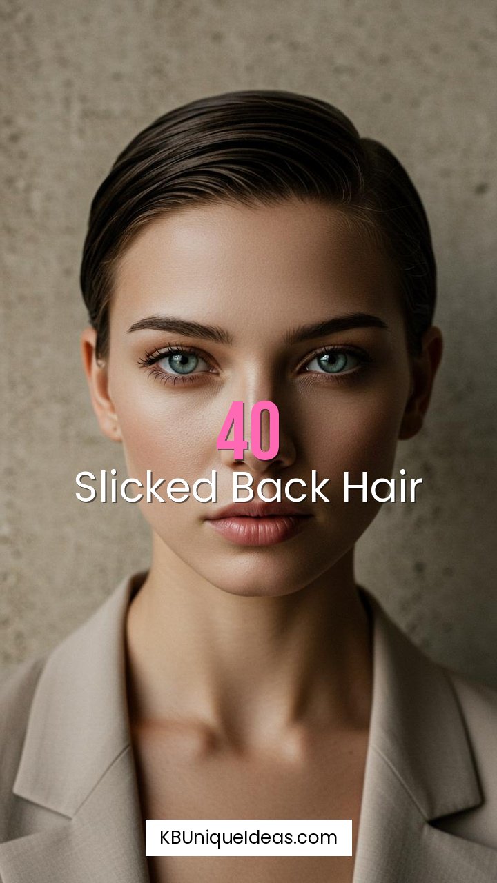 Slicked Back Hair