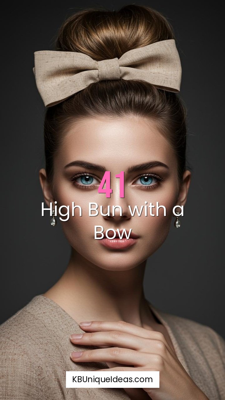 High Bun with a Bow