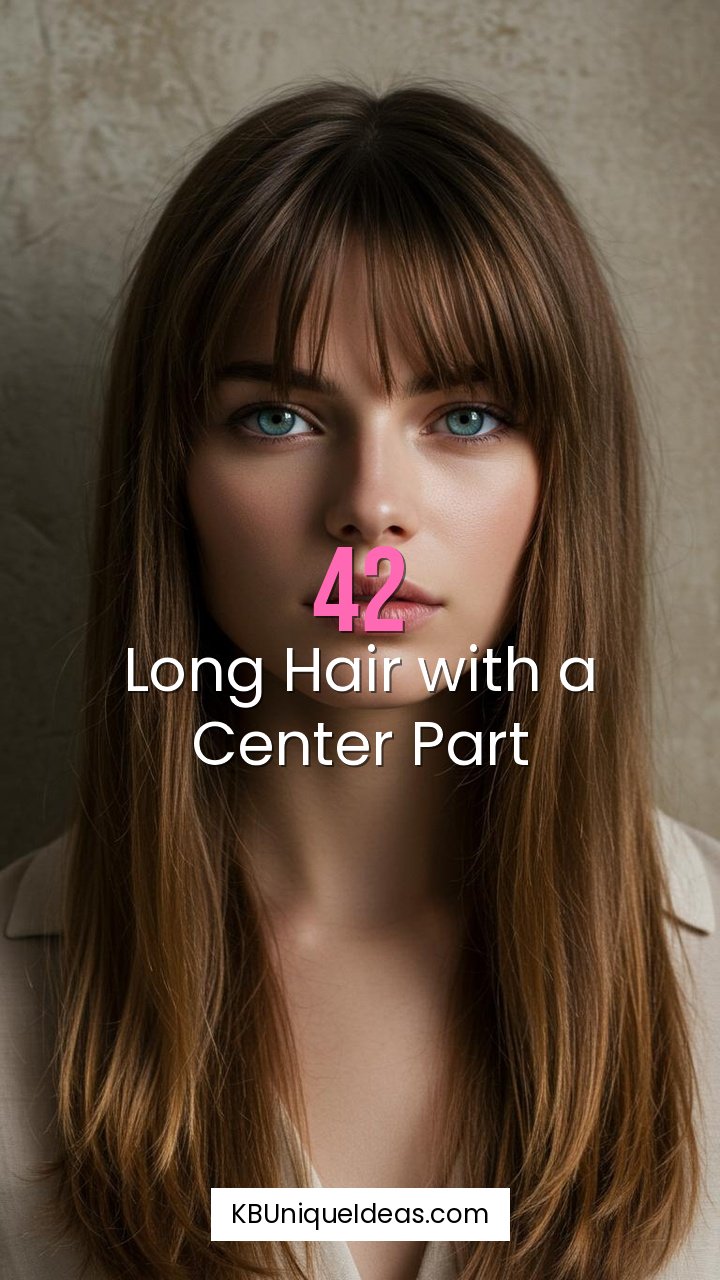 Long Hair with a Center Part