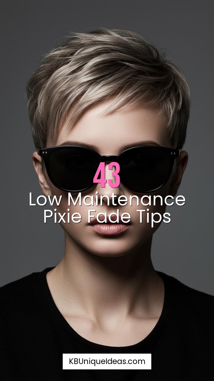 Low Maintenance Pixie Fade Tips