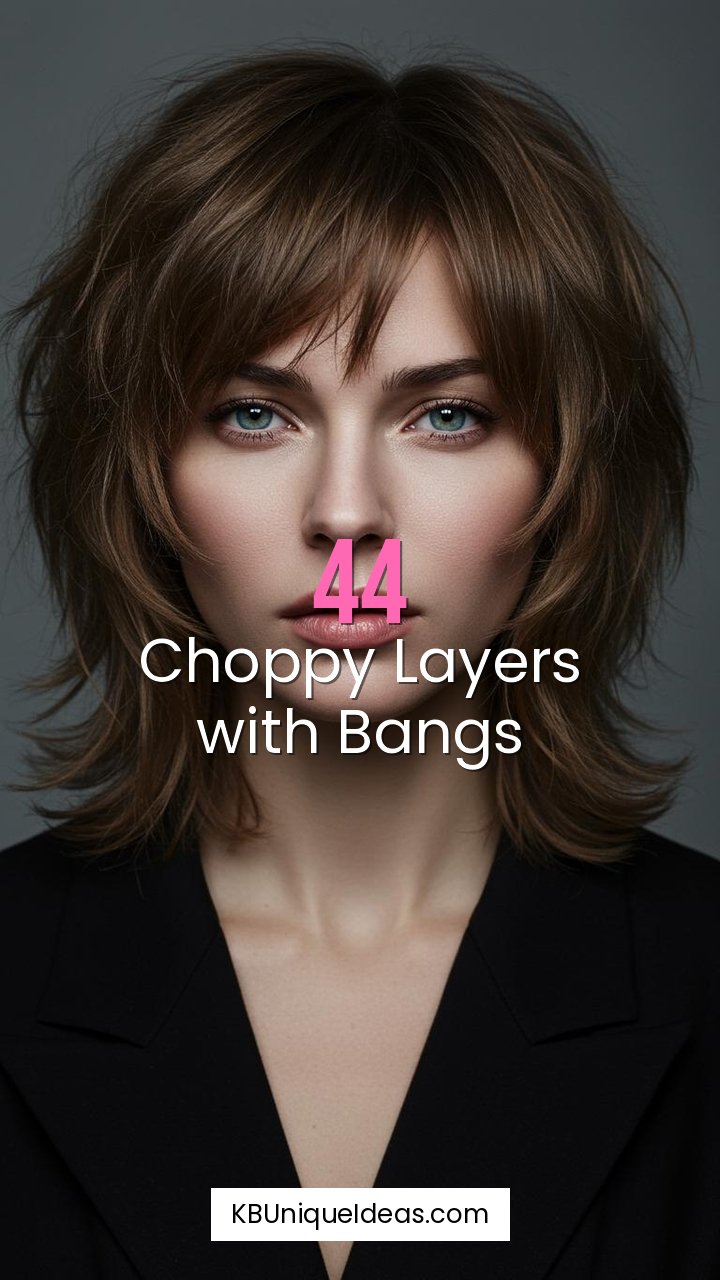 Choppy Layers with Bangs