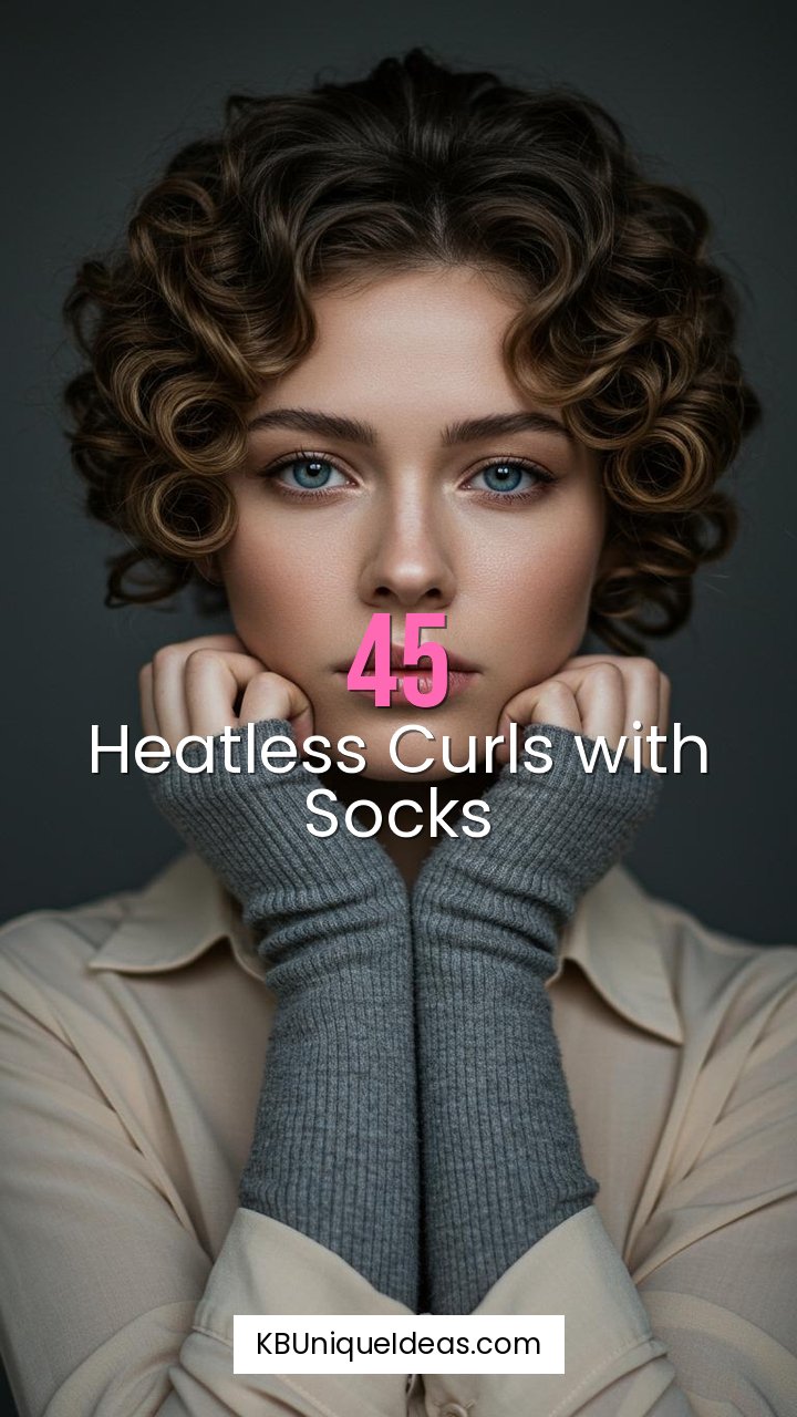 Heatless Curls with Socks